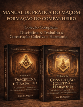 Manual de Prática do Maçom – Formação do Companheiro (Volumes III e IV): Disciplina, Trabalho e Construção Coletiva – R$ 175,58